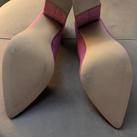 Madden Girl Vibrant Pink Block Heels - Picture 5 of 6